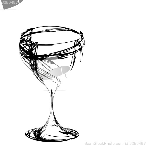 Image of The stylized wine glass for fault 
