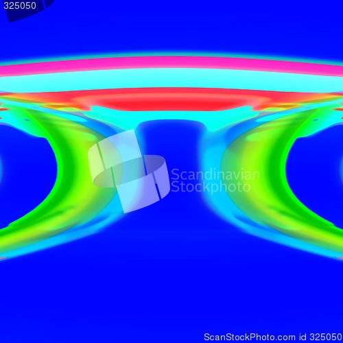 Image of Abstract 3d background of the greek letter Pi