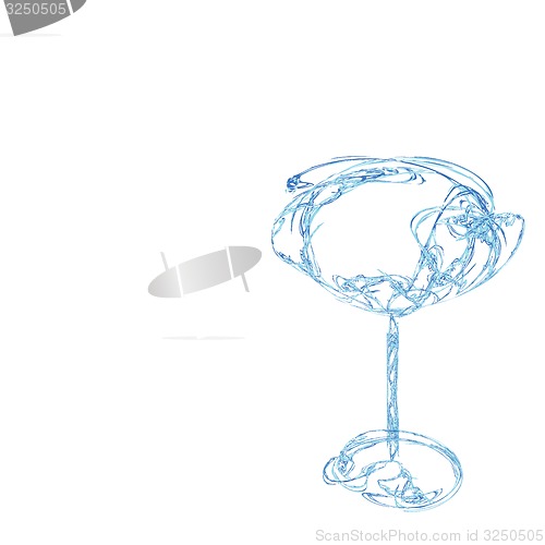 Image of The stylized wine glass for fault 