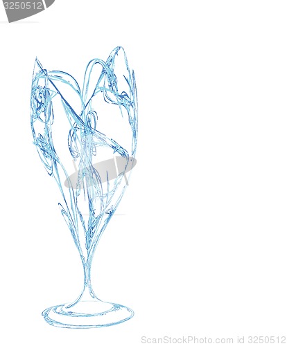 Image of The stylized wine glass for fault 