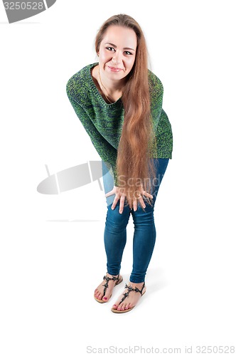 Image of Happy young female