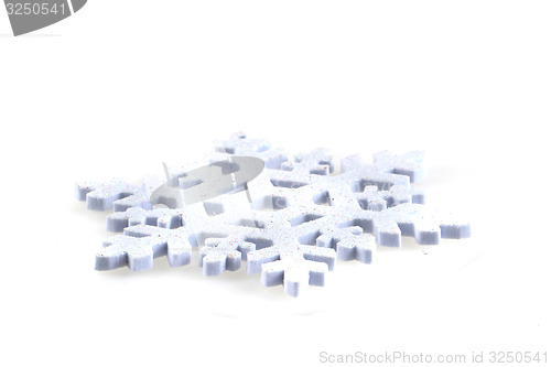 Image of snow flake isolated