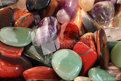 Image of color natural gems background