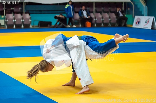 Image of Fighter girl in Judo