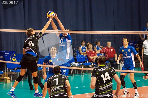 Image of The game of volleyball,