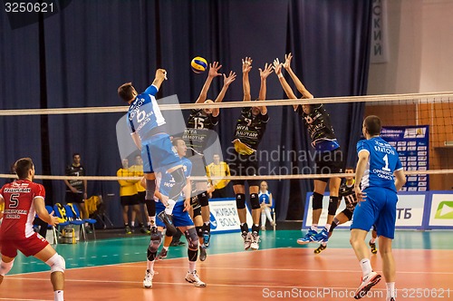 Image of The game of volleyball,