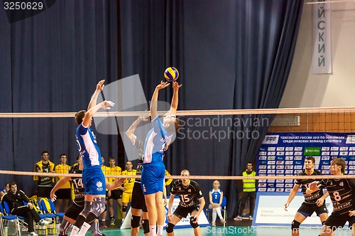 Image of The game of volleyball,