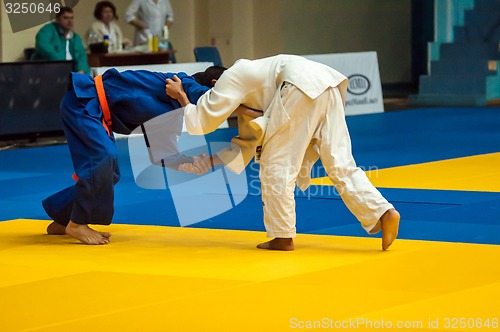 Image of Judo competition youth. 