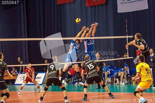 Image of The game of volleyball,