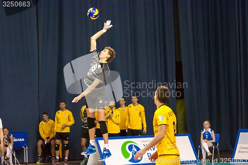 Image of The game of volleyball,