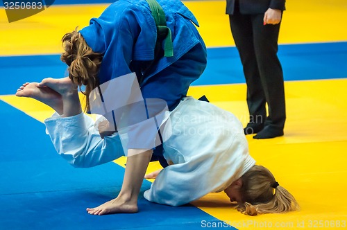 Image of Fighter girl in Judo