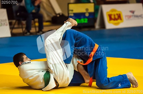 Image of Judo competition youth. 