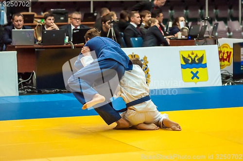 Image of Judo competition youth. 