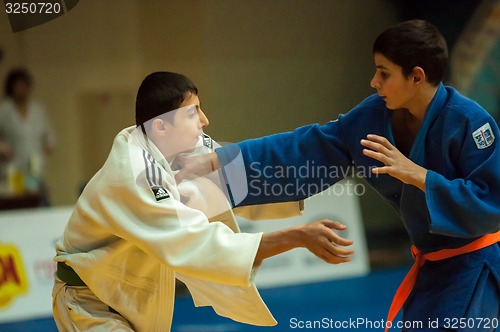 Image of Judo competition youth. 