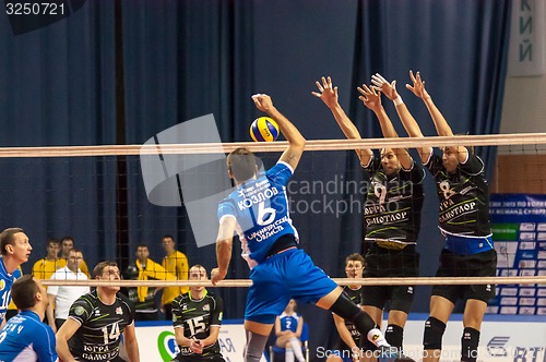 Image of The game of volleyball,