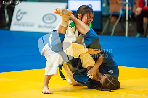 Image of Fighter girl in Judo