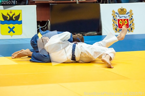 Image of Judo competition youth. 