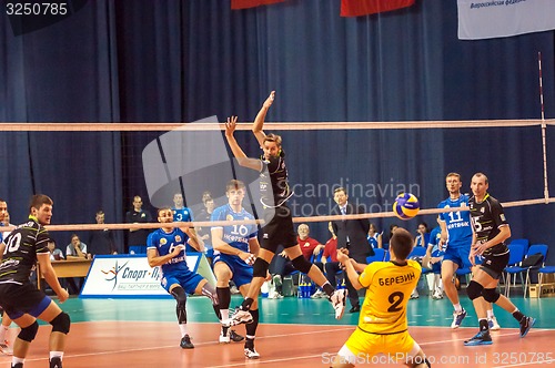 Image of The game of volleyball,