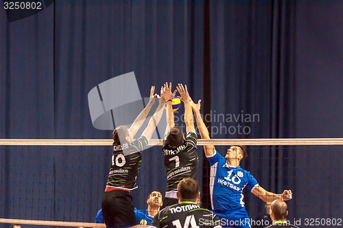 Image of The game of volleyball,