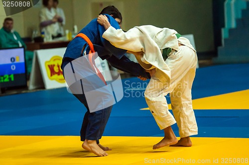 Image of Judo competition youth. 