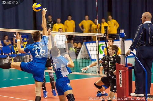 Image of The game of volleyball,