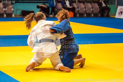 Image of Fighter girl in Judo