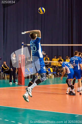 Image of The game of volleyball,