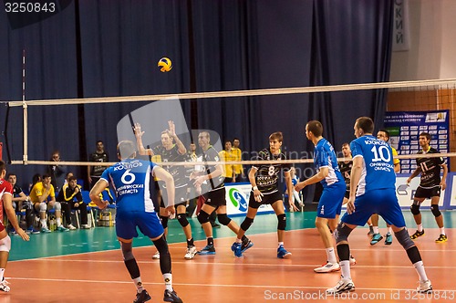 Image of The game of volleyball,