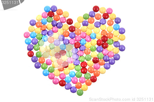 Image of color candy heart