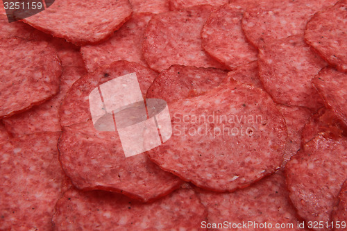Image of salami background