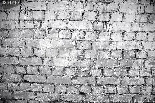 Image of Vintage white background brickwall