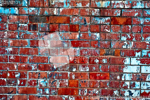 Image of colored brick wall texture