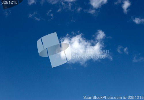 Image of Beautiful sky with white clouds