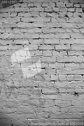 Image of Vintage white background brickwall