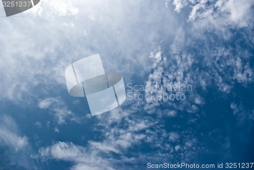 Image of Beautiful sky with white clouds