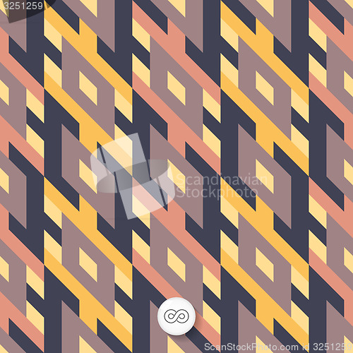 Image of Seamless mosaic pattern. Geometric background. 