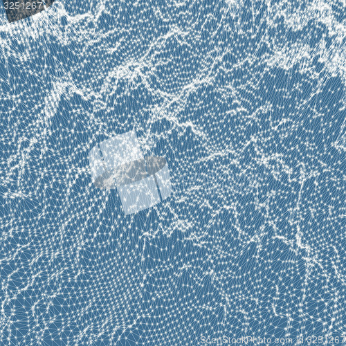 Image of Abstract grid background. Water surface. Vector illustration. 