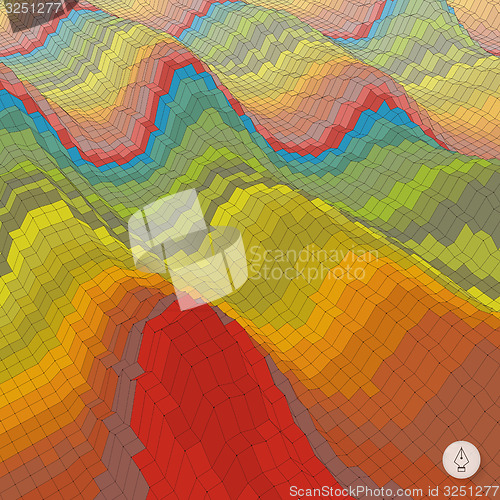 Image of Abstract geometric background. Mosaic. Vector illustration. 