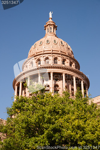 Image of Capital Building Austin Texas Government Building Blue Skies