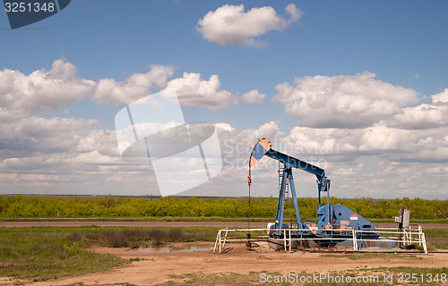 Image of Texas Oil Pump Jack Fracking Crude Extraction Machine