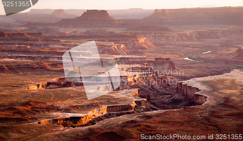 Image of Sunset Soda Springs Basin Green River Canyonlands National Park