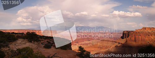 Image of Schafer Canyon Majestic Buttes Storm Approaching Canyonlands