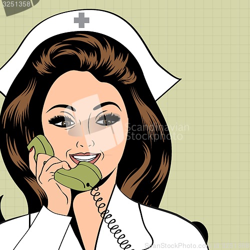 Image of Beautiful friendly and confident nurse 