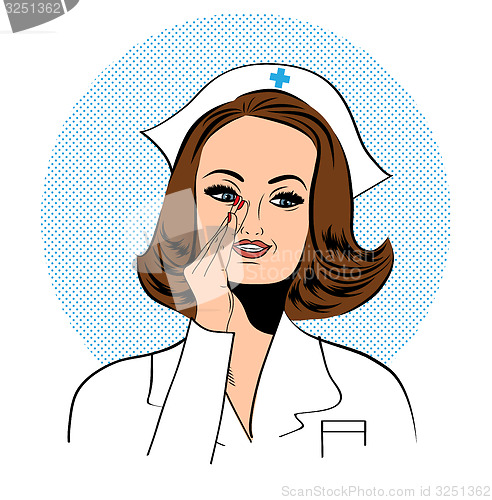 Image of Beautiful friendly and confident nurse 