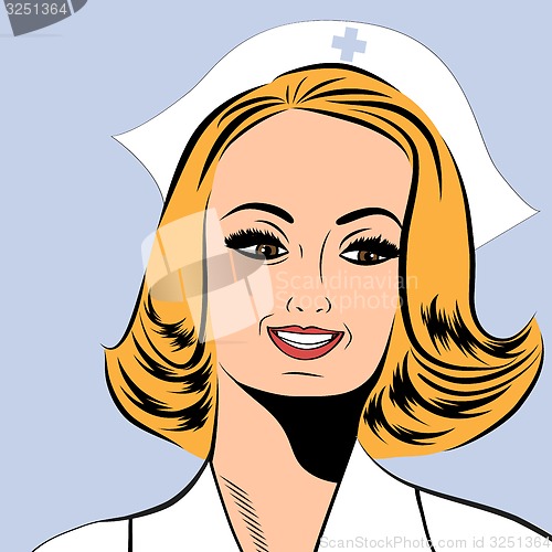 Image of Beautiful friendly and confident nurse 