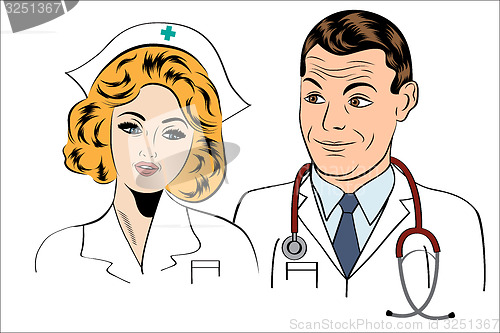 Image of doctor and nurse