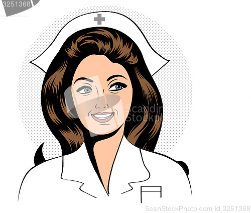 Image of Beautiful friendly and confident nurse 