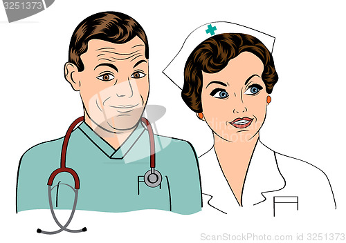 Image of doctor and nurse