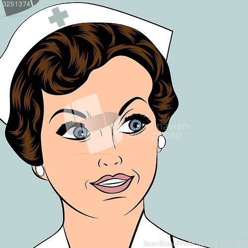 Image of Beautiful friendly and confident nurse 