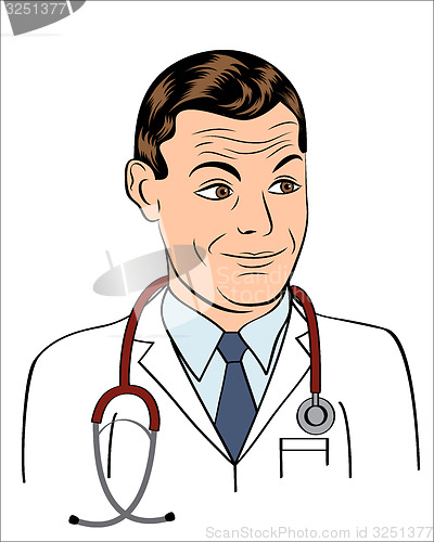 Image of friendly doctor smiling